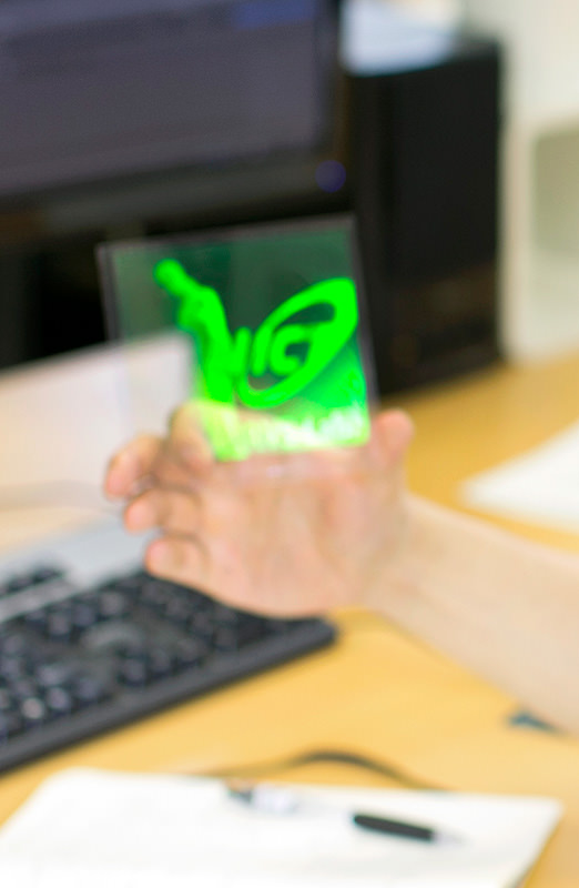 Example of digitally printed hologram