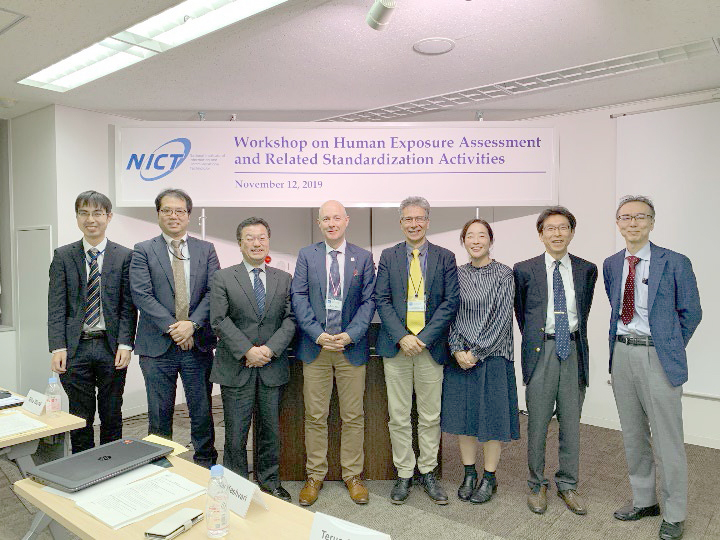 2019年、IEC TC106総会（東京）後のNICT-WSにて