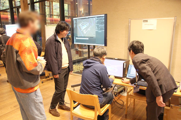 雲画像3次元可視化のデモ展示