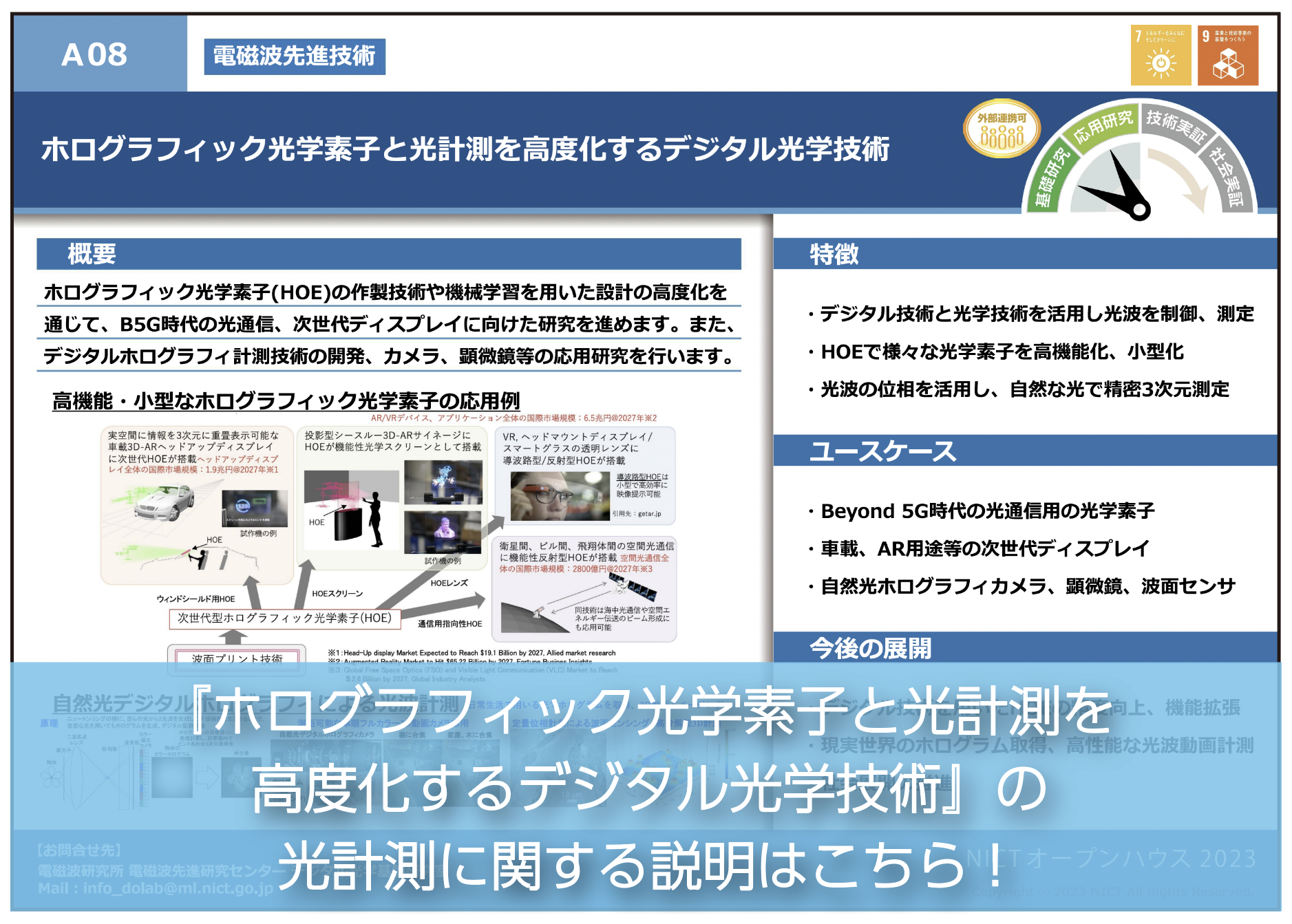 電磁波研究所 NICTオープンハウス2023 特設解説ページ